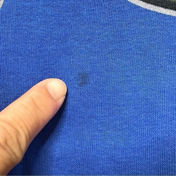 Minnie Mouse Ear Hoodie Blue Pullover Sweatshirt - Picture 12 of 13